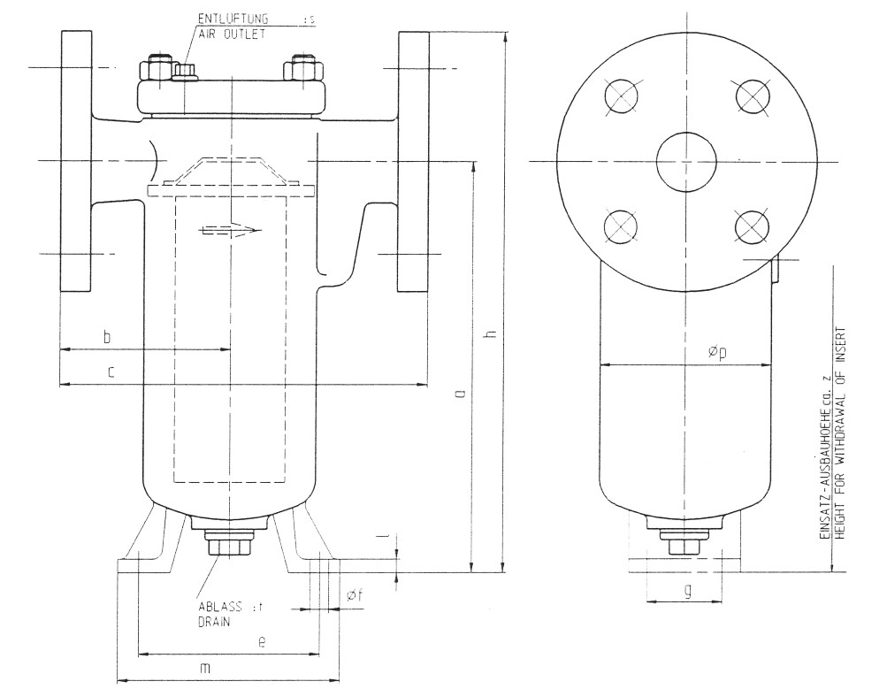 ИНМОР | Фильтр топливный одинарный PN16 Рис.12-001
