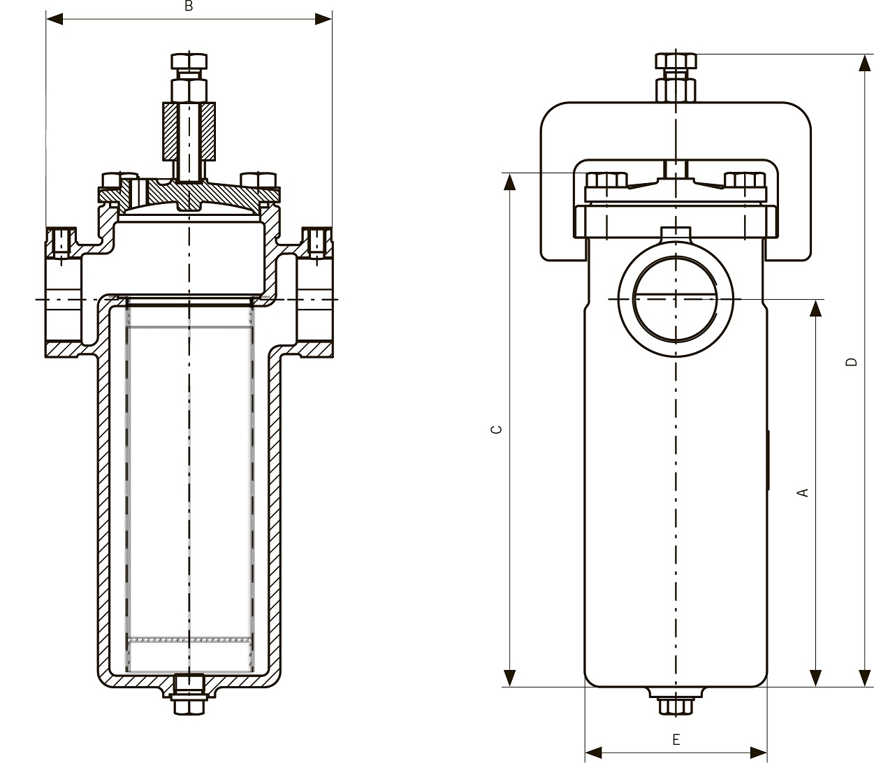 ИНМОР | Фильтр топливный одинарный PN16 Рис.12-002