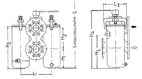 ИНМОР | Фильтр топливный сдвоенный PN 10 Рис.12-005